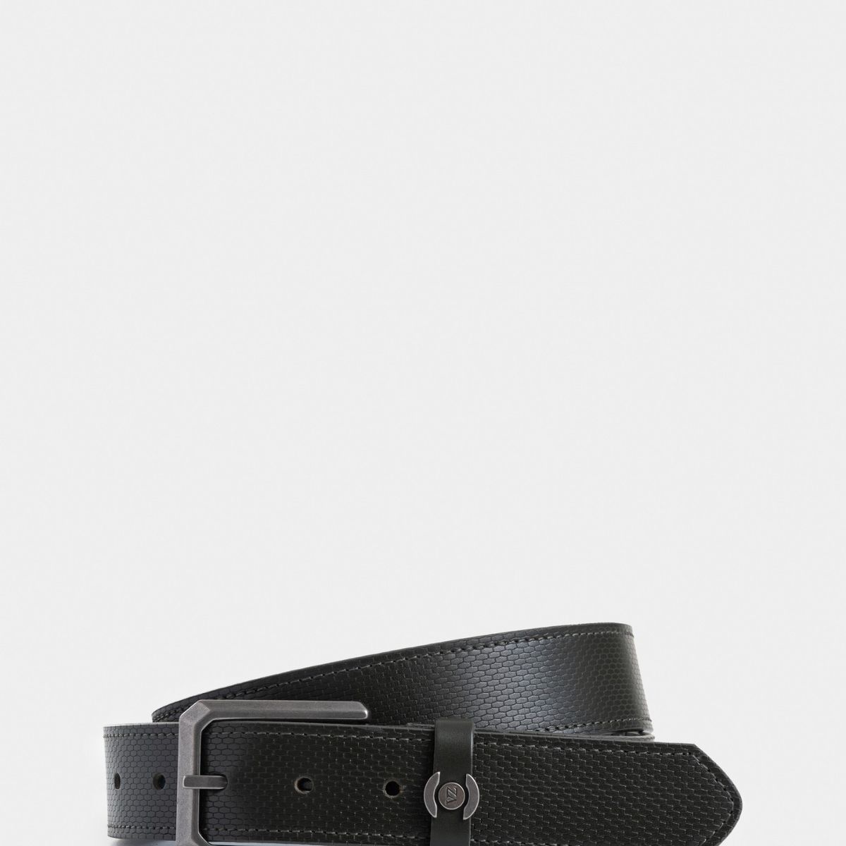 VELEZ - Vélez Cinturón Unifaz Franco De Cuero Para Hombre Punta Lanza Verde