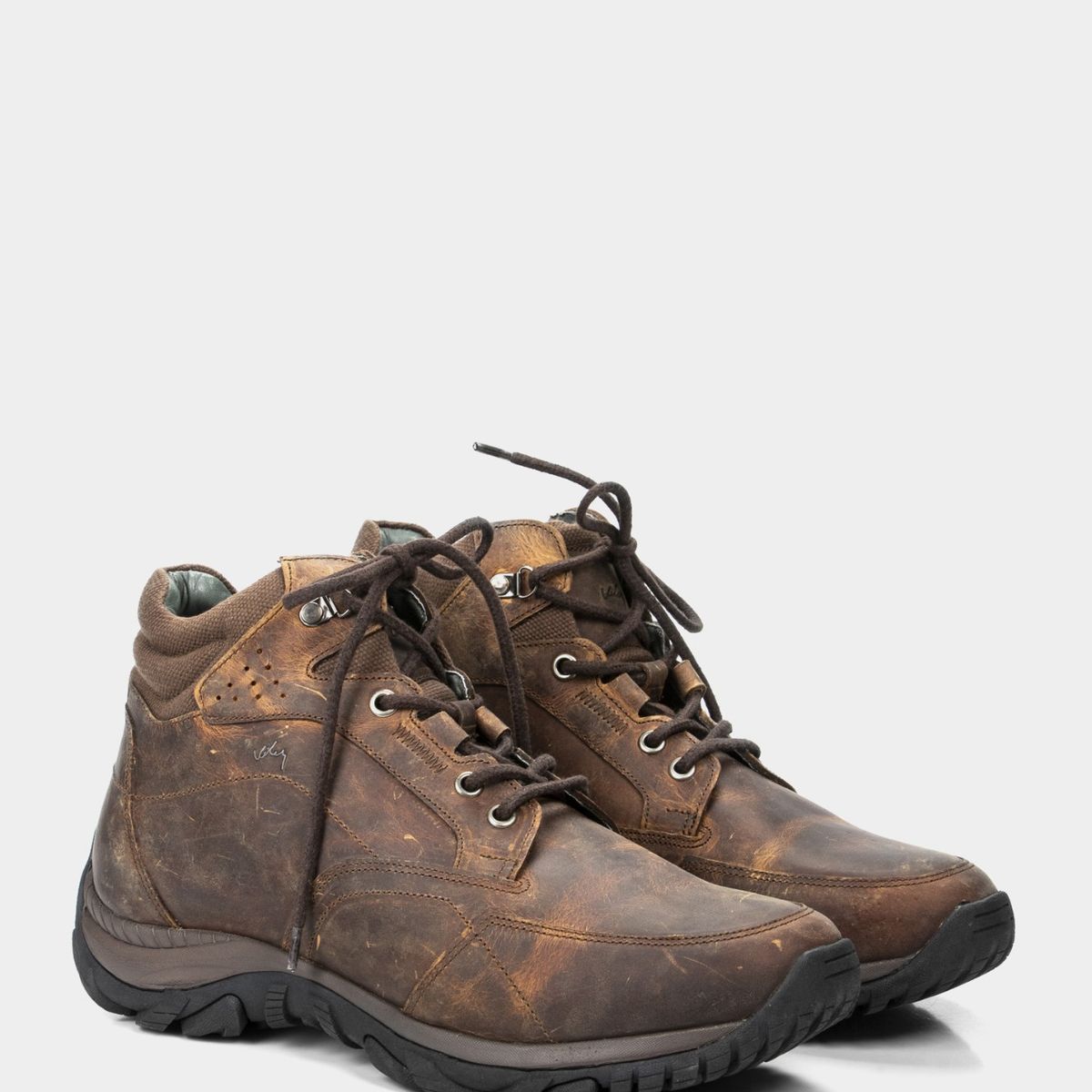 VELEZ - Vélez Botas Zoom Outdoor Cuero Rústico Hombre Suela Tractorada Miel