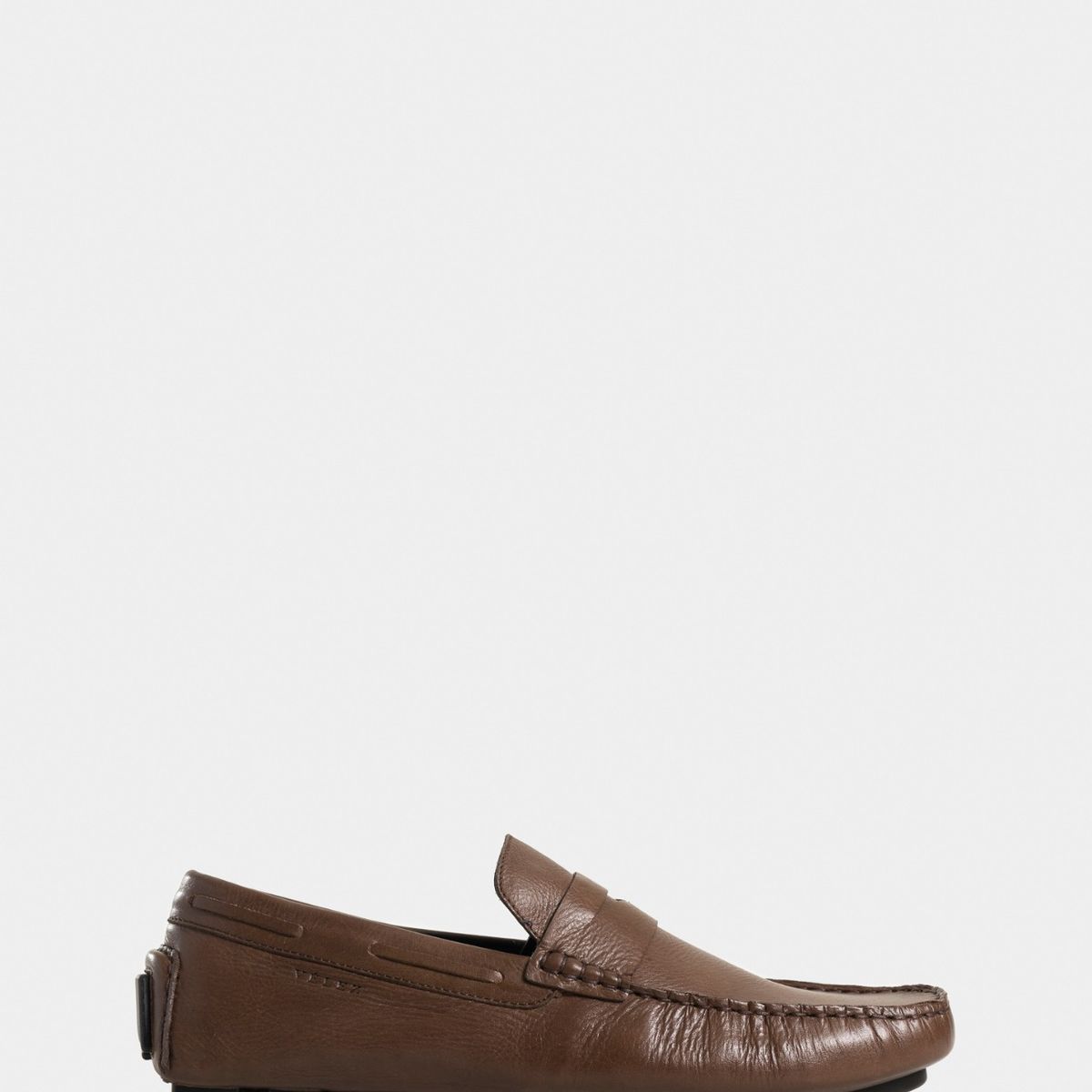 VELEZ - Vélez Mocasines Oporto De Cuero Para Hombre Efecto Tamponado Cafe