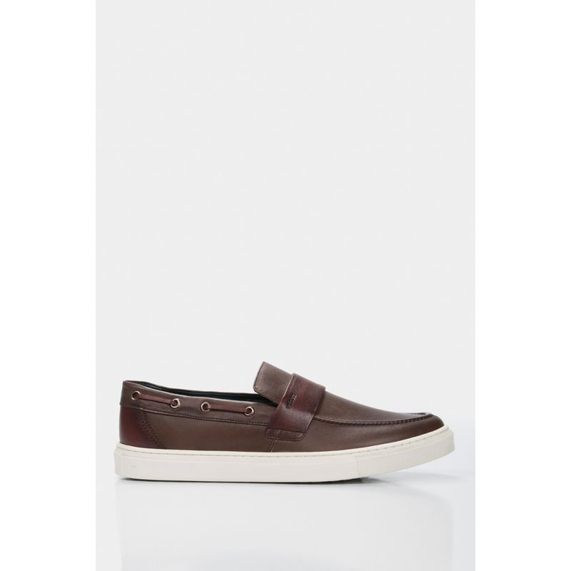VELEZ - Vélez Mocasines Deportivos De Cuero Para Hombre Vintage Cafe