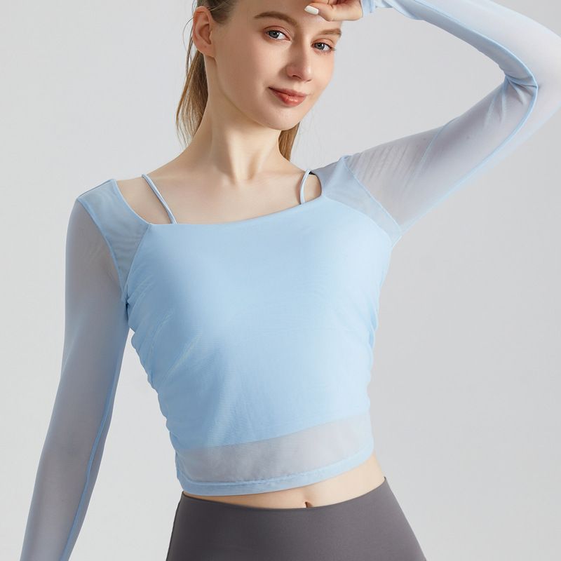 VANN - Top Deportivo Con Malla Para Mujer VANN