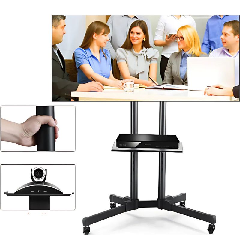GENERICO - Soporte De Tv Con Pedestal Para Videoconferencias 32 A 65 Pl