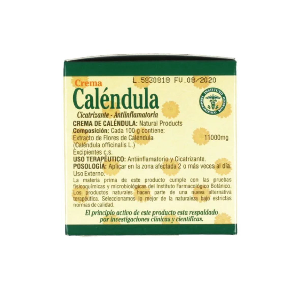 NATURAL FRESHLY - CREMA DE CALENDULA FRESHLY X 60 GR.