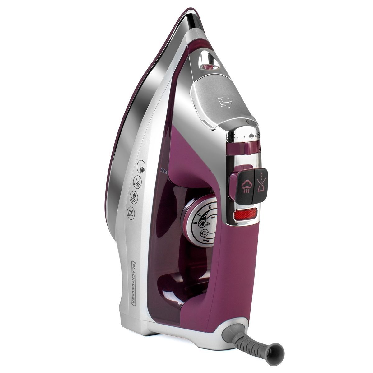 BLACK+DECKER - Plancha de vapor Black + Decker Suela de titanio y turmalina D3035