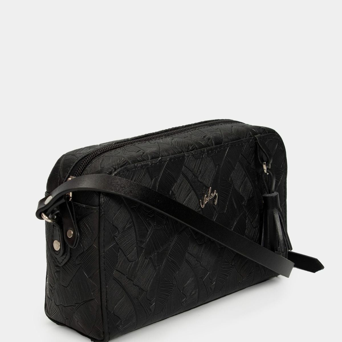 VELEZ - Vélez Manos Libres Verona De Cuero Para Mujer Grabado Placa Palmera