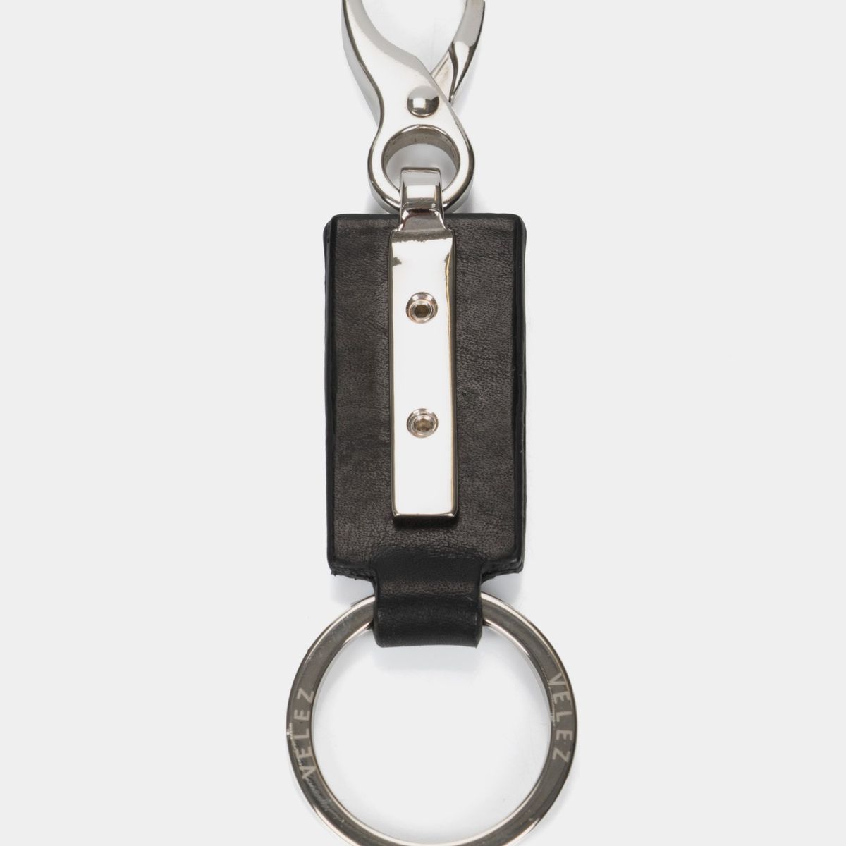 VELEZ - Vélez Llavero Retro De Cuero Mosquetón