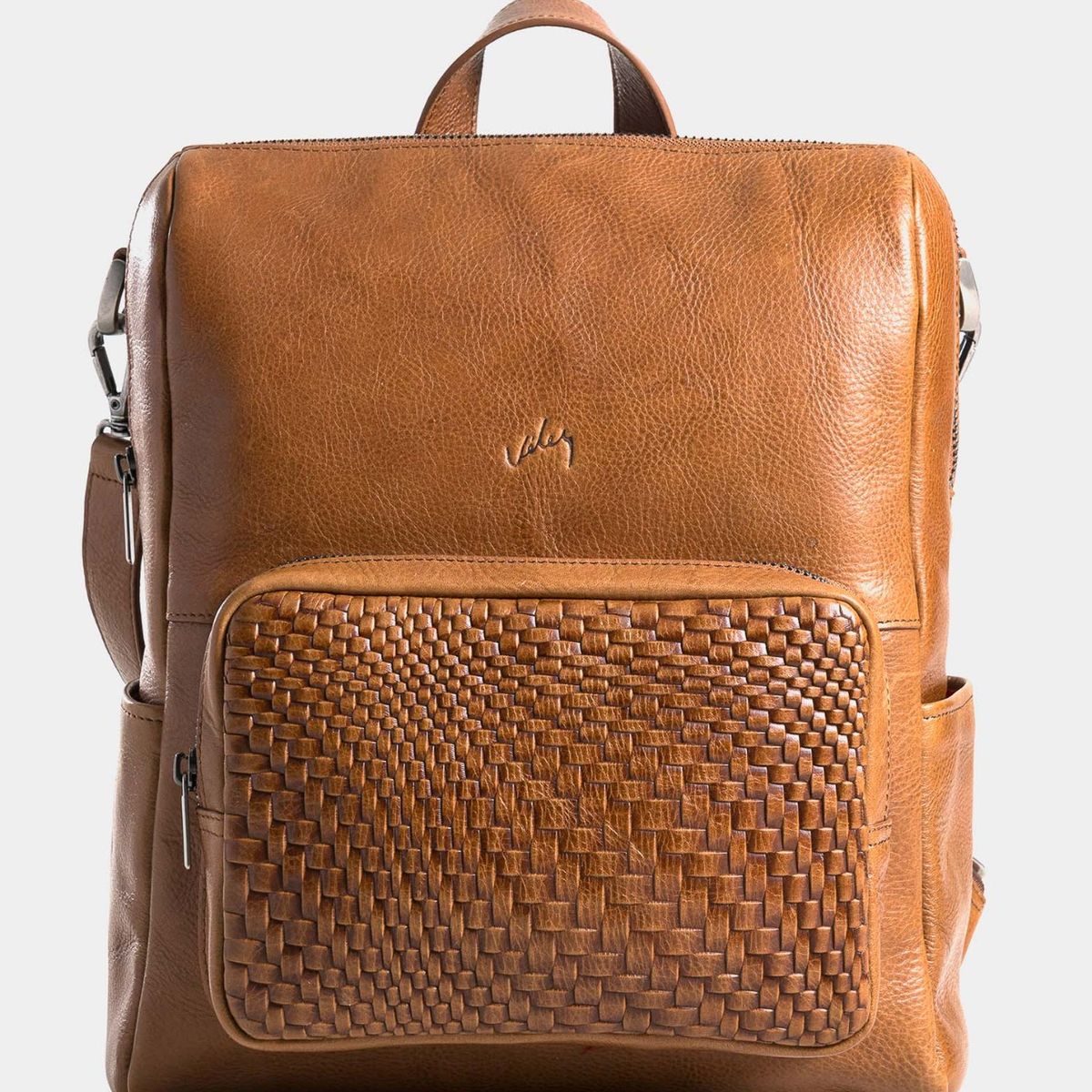 VELEZ - Vélez Morral Saba De Cuero Para Mujer Bolsillo Frontal Grabado