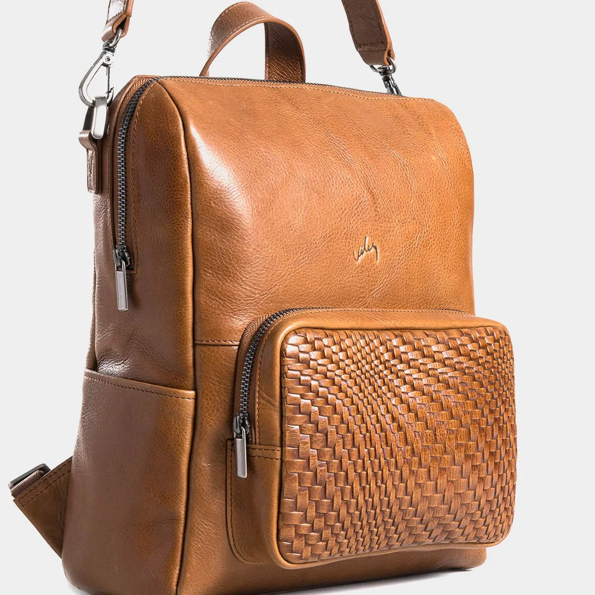 VELEZ - Vélez Morral Saba De Cuero Para Mujer Bolsillo Frontal Grabado