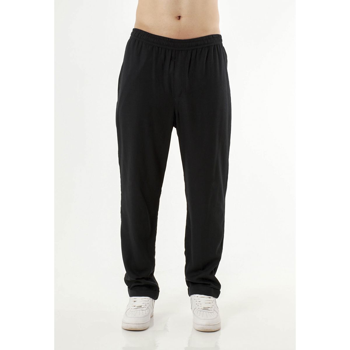 BELIFE - Pantalón negro para hombre