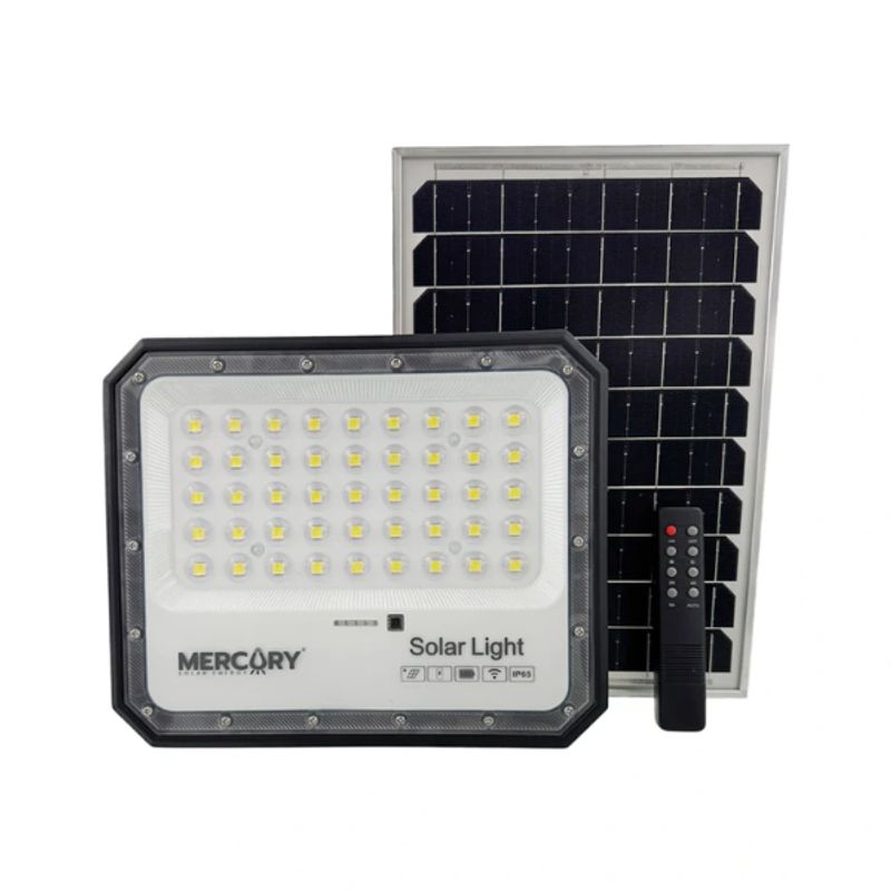 ADQUIERELO YA - Reflector Solar LED 100w IP65 Luz Blanca Control Remoto