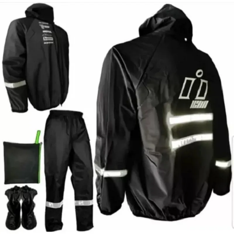 GENERICO - Impermeable Siliconado Para Motociclista 4 Piezas