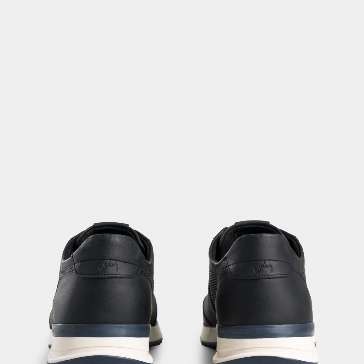 VELEZ - Vélez Tenis Vuelos De Cuero Para Hombre Combinación De Texturas Negro