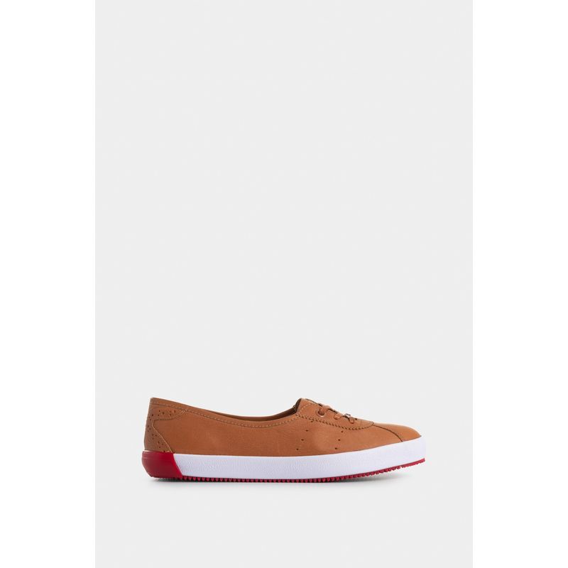 VELEZ - Vélez Tenis Planos Atenas De Cuero Para Mujer Casual Miel