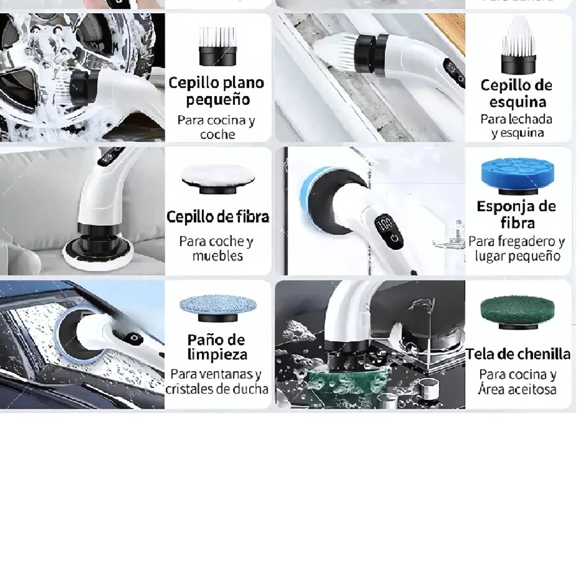 SKY - Cepillo Limpieza Eléctrico 7en1