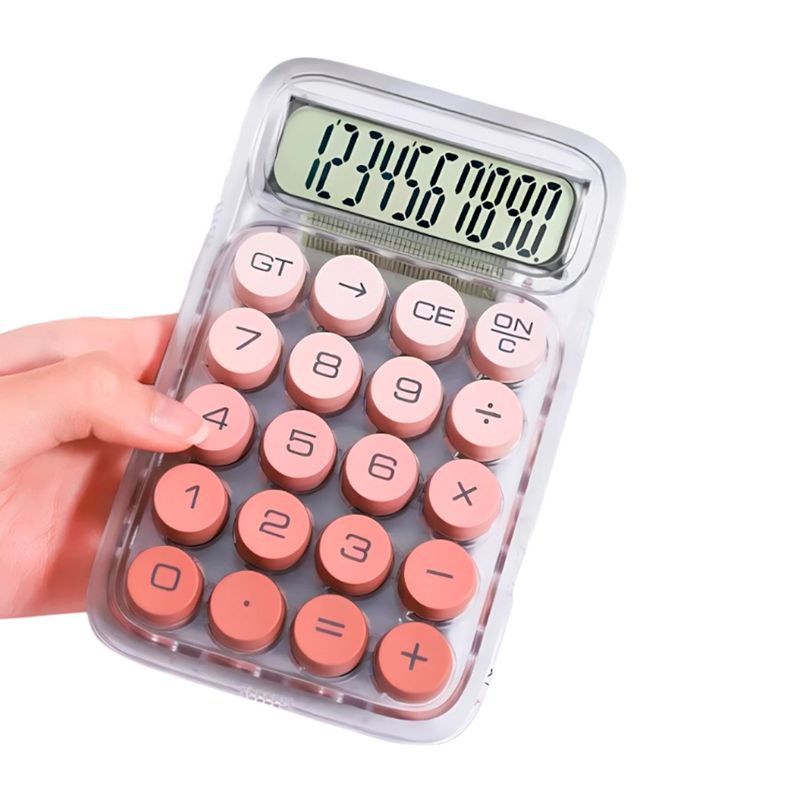 GENERICO - Calculadora Transparente Kawaii Antideslizante Oficina B2-25