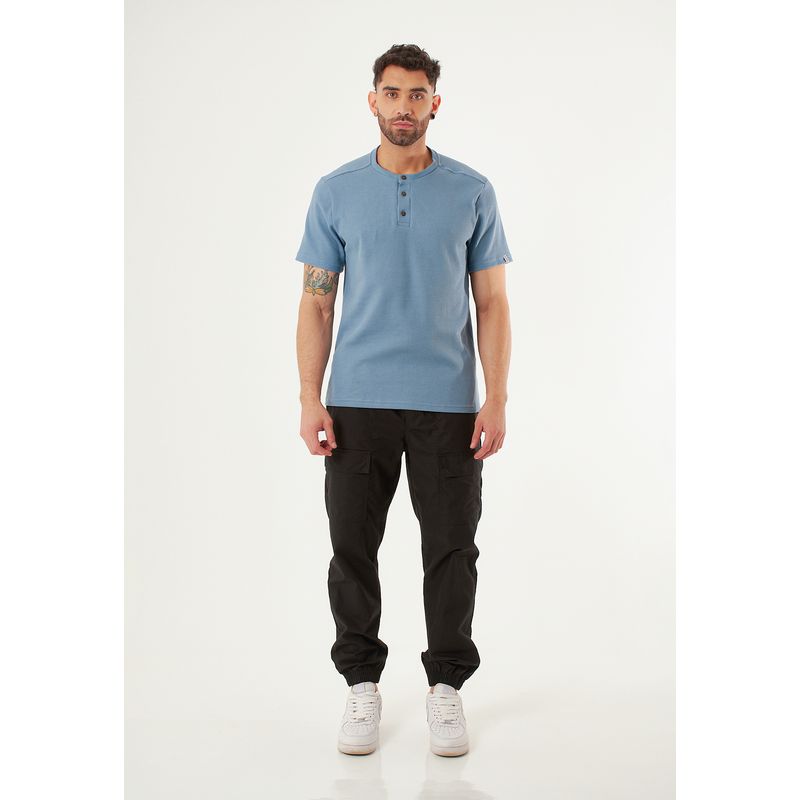 BELIFE - Jogger cargo negro para hombre