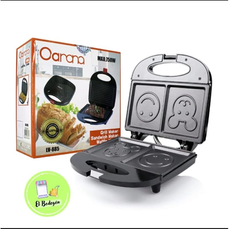 GENERICO - Sándwiches Tostadora Eléctrica Diseño Caritas