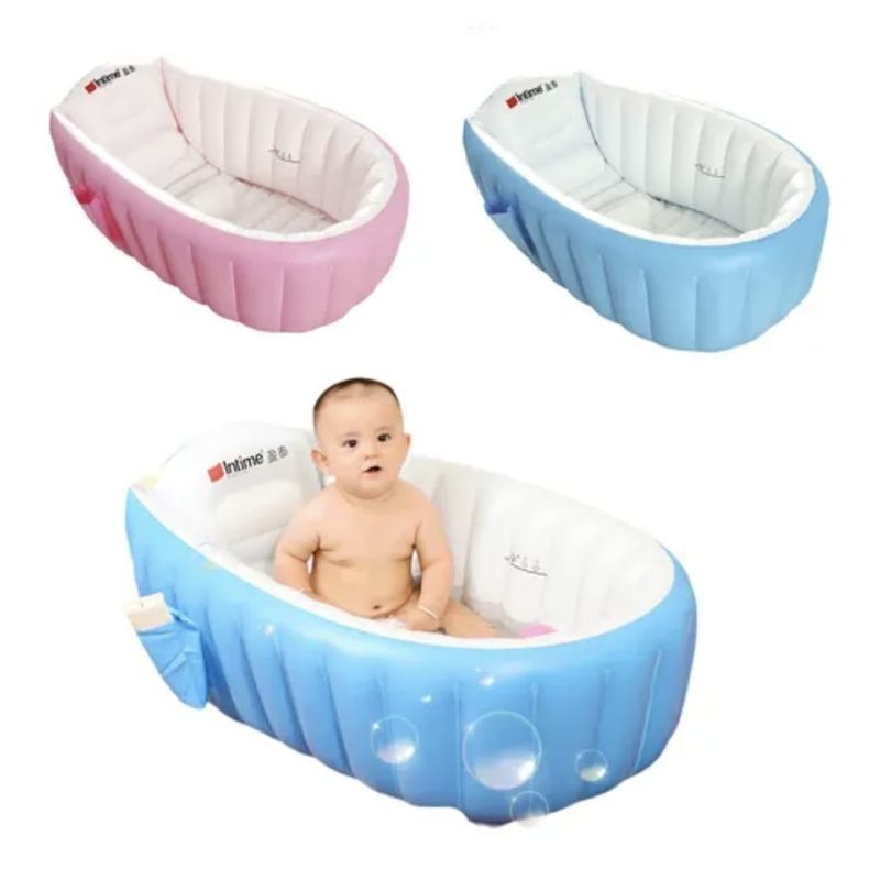 OEM - Tina portatil Inflable Para Bebes Piscina Bañera Rosada
