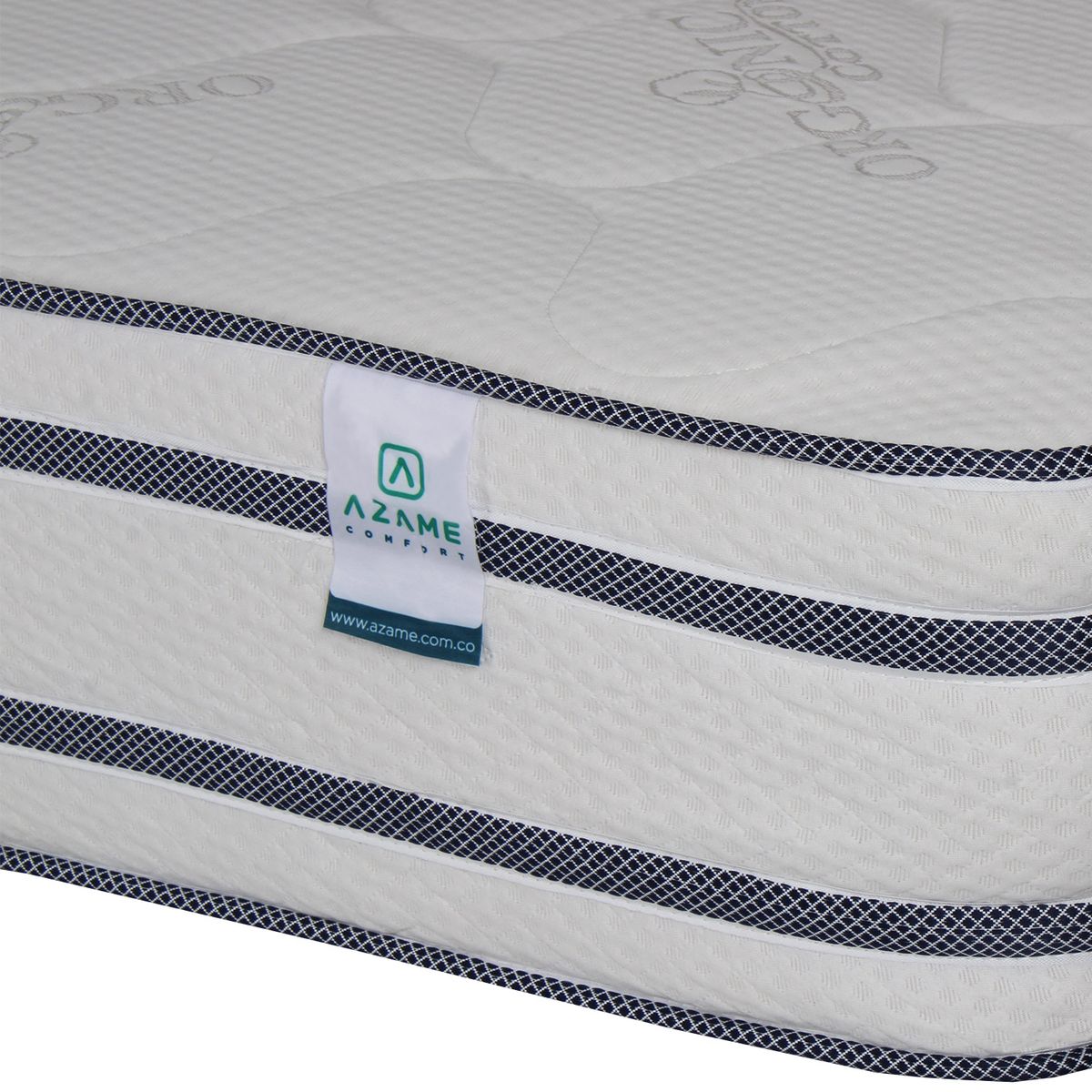 AZAME - Colchón Premium Semidoble Ortopédico Firmeza Alta Antiflama 120x190