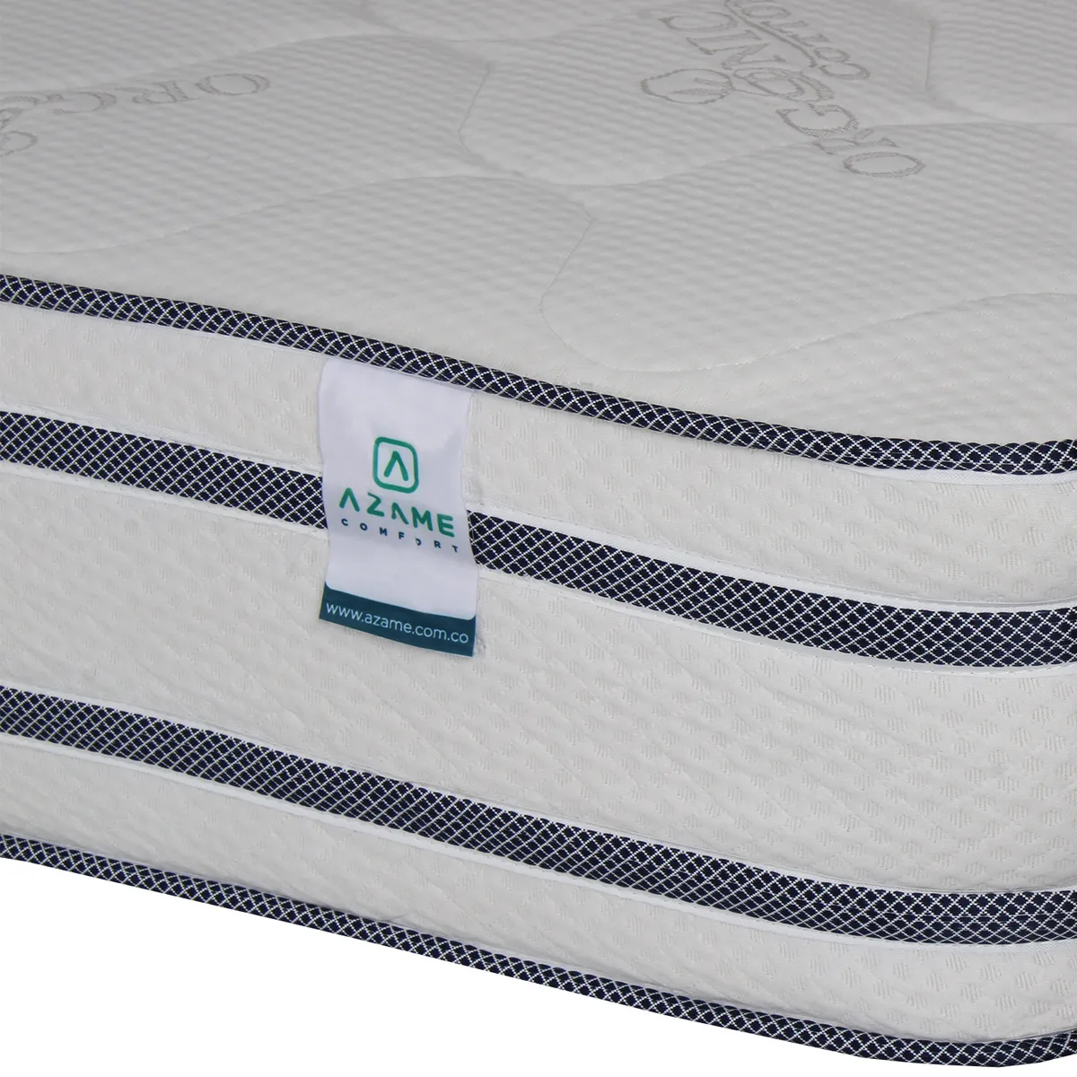 AZAME - Colchón Enrollado Premium Queen Ortopédico Firmeza Alta Antiflama 160x190