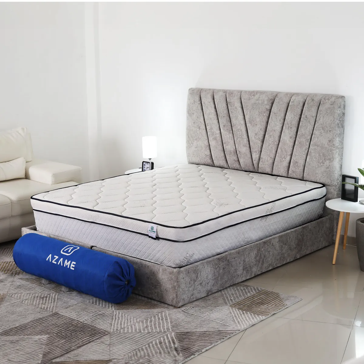 AZAME - Colchón Enrollado Luxury Sencillo Ortopédico Resortes Pocket Antiflama 100x190