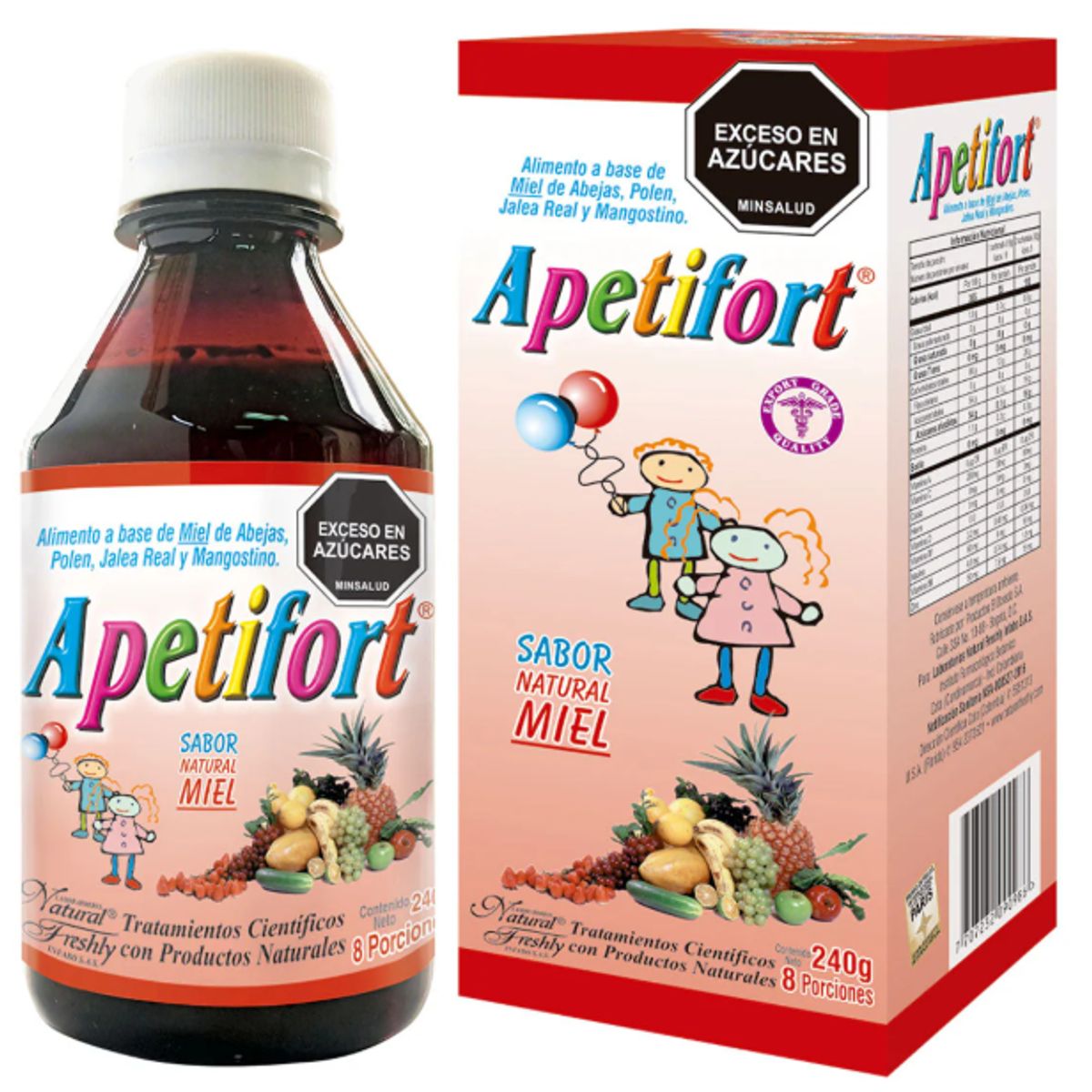 NATURAL FRESHLY - APETIFORT JARABE FRESHLY X 240 ML.