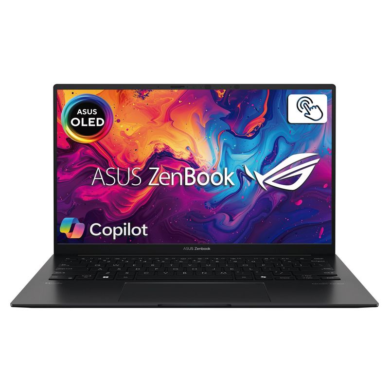 ASUS - PORTÁTIL ASUS ZENBOOK TÁCTIL AMD RYZEN 7-8840HS 16GB RAM 1TB SSD 14 OLED JADE BLACK