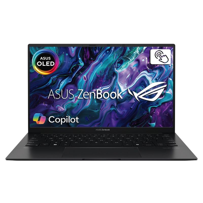ASUS - PORTÁTIL ASUS ZENBOOK TÁCTIL AMD RYZEN 7-8840HS 16GB RAM 2TB SSD 14 OLED JADE BLACK