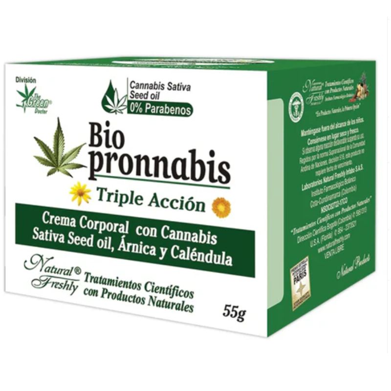NATURAL FRESHLY - CREMA CORPORAL CANNABIS SATIVA X55 GR