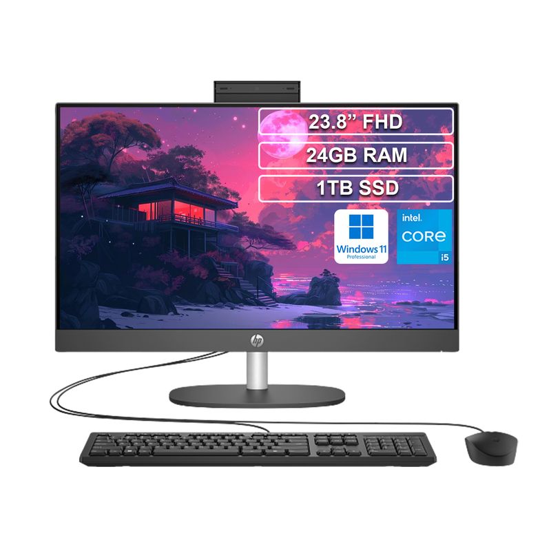 HP - Todo en uno AIO HP 240 G10 Core i5 1335U 24GB 1TB Win 11 Pro