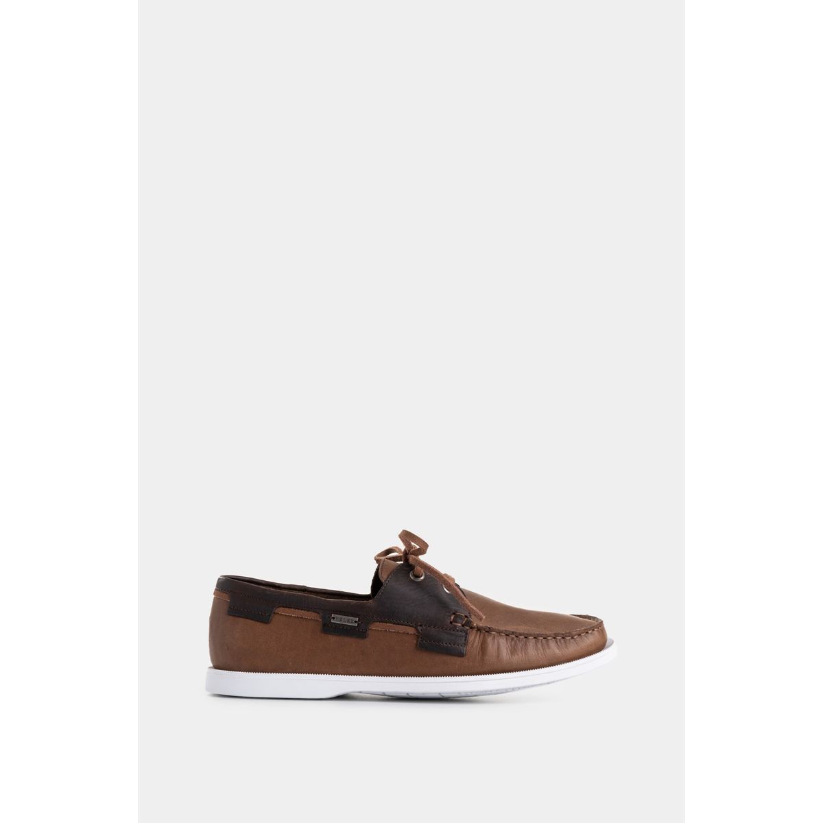 VELEZ - Vélez Zapatos Cordón De Cuero Contrastes Canela