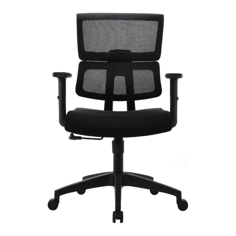 BONNO - Silla Ejecutiva Bonno Flip Sin Cabecero Moderna Cómoda Color Negro