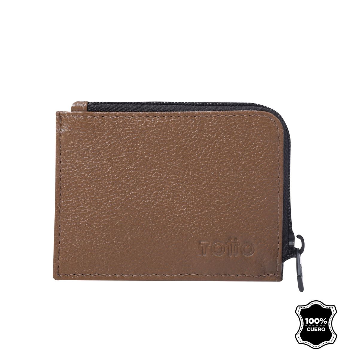 TOTTO - Billetera De Cuero Slice Terreo Pequeña Totto