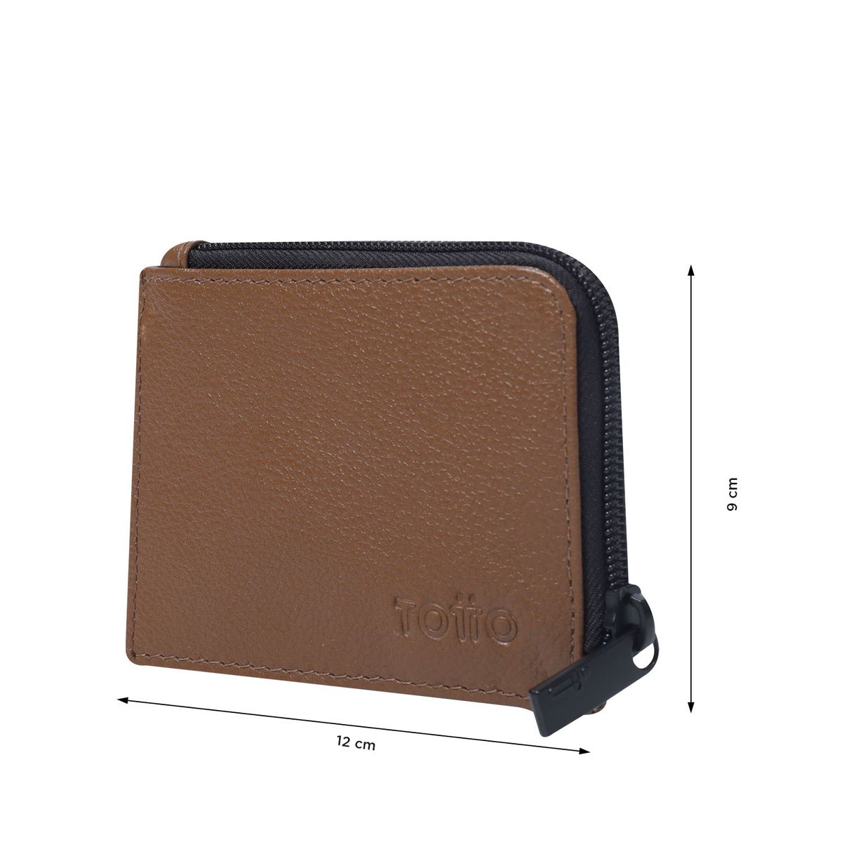 TOTTO - Billetera De Cuero Slice Terreo Pequeña Totto