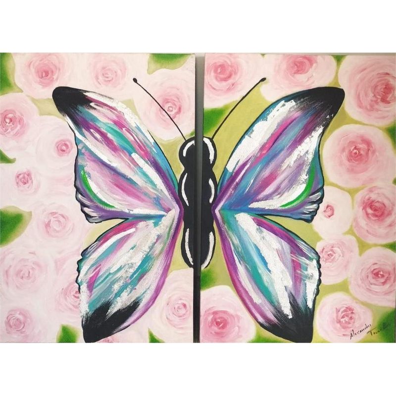 GENERICO - Obra de arte Diptico Mariposa