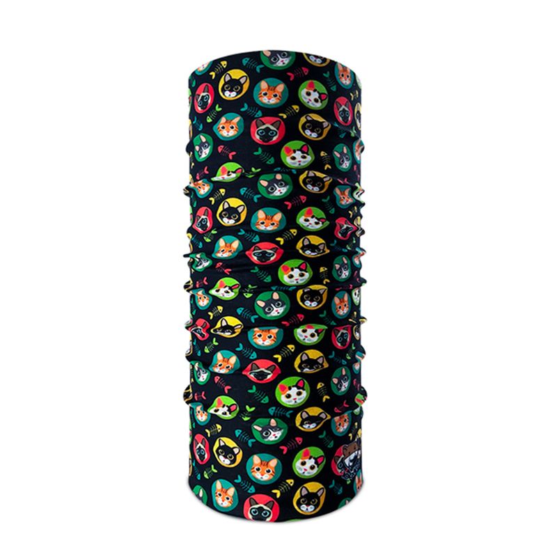 GENERICO - Cuello deportivo multiusos sin costuras Gatos