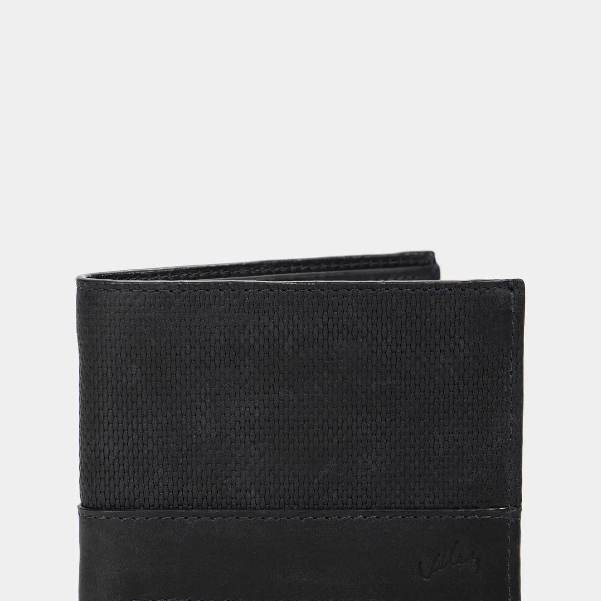 VELEZ - Vélez Billetera Dante De Cuero Para Hombre Grabado Placa Lego