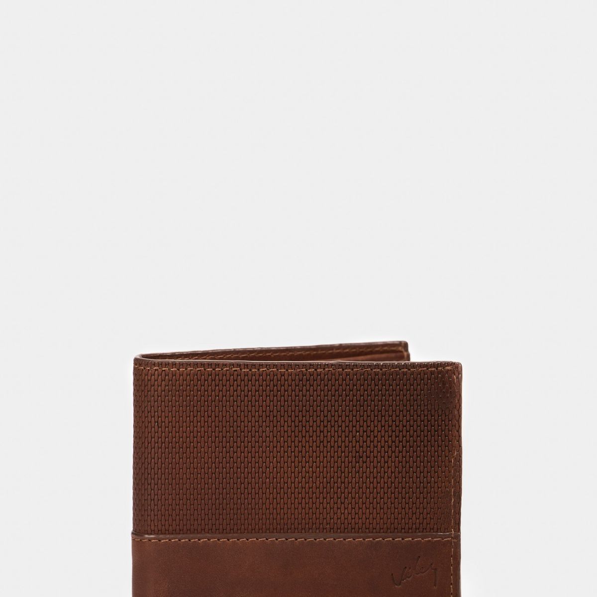 VELEZ - Vélez Billetera Dante De Cuero Para Hombre Grabado Placa Lego