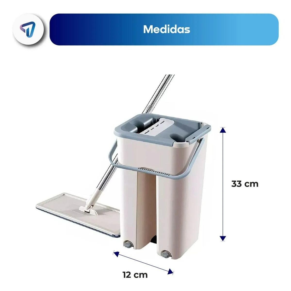 GENERICO - TRAPERO EN MICROFIBRA + BALDE ESCURRIDOR