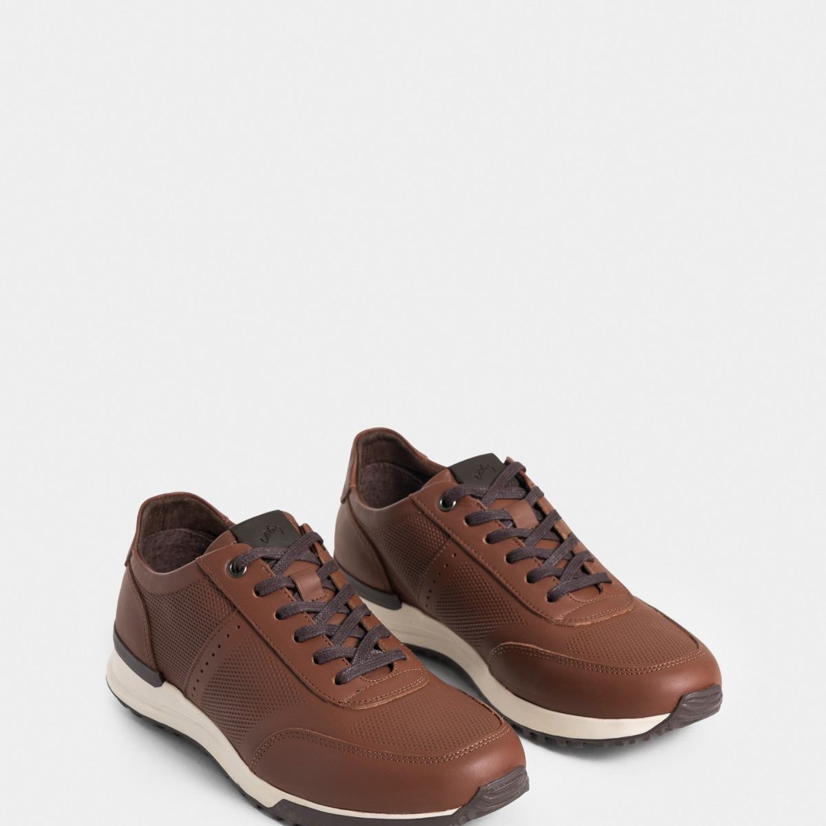 VELEZ - Vélez Tenis Vuelos De Cuero Para Hombre Combinación De Texturas Miel