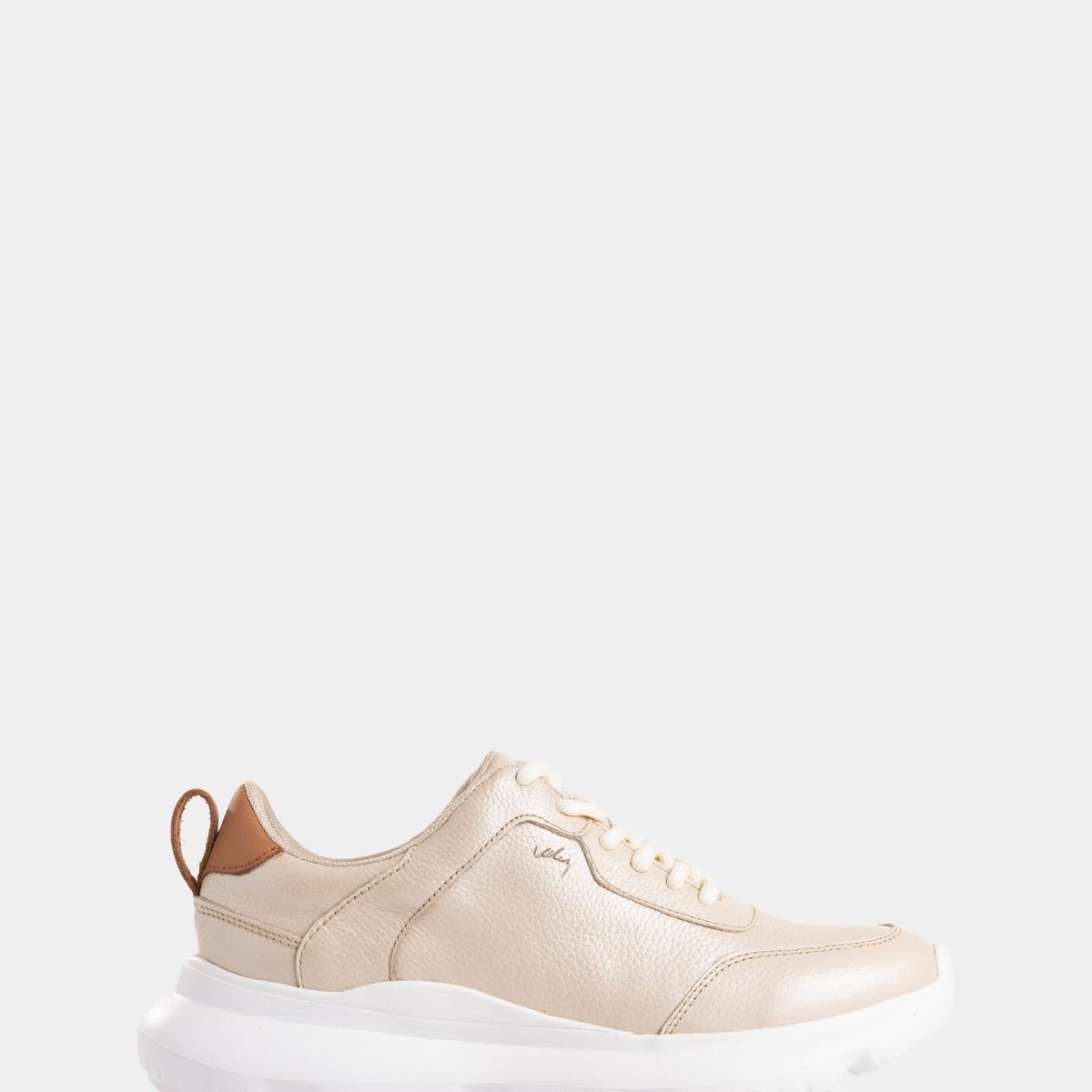 VELEZ - Vélez Tenis Mori 3 De Cuero Para Mujer Silueta Deportiva Dorado