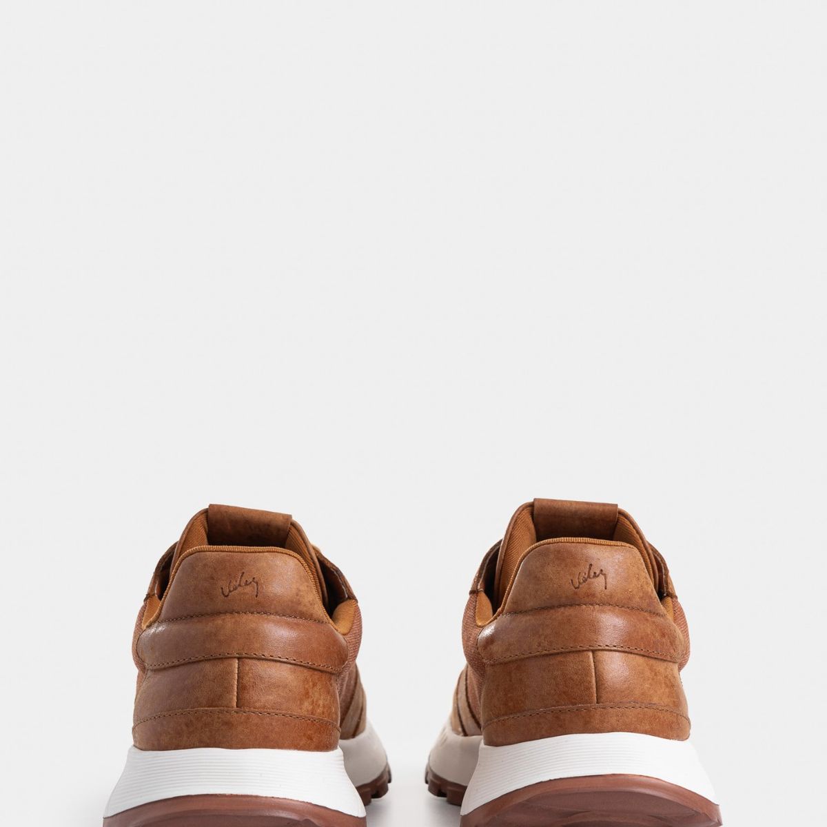 VELEZ - Vélez Tenis Ocaso De Cuero Para Mujer Silueta Deportiva Miel