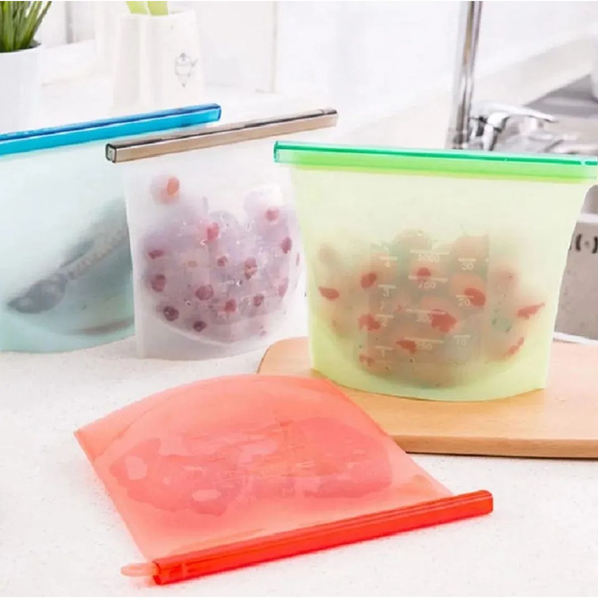 GENERICO - Bolsa Cierre Hermetico Cocina Empacado Alimento Reutilizable