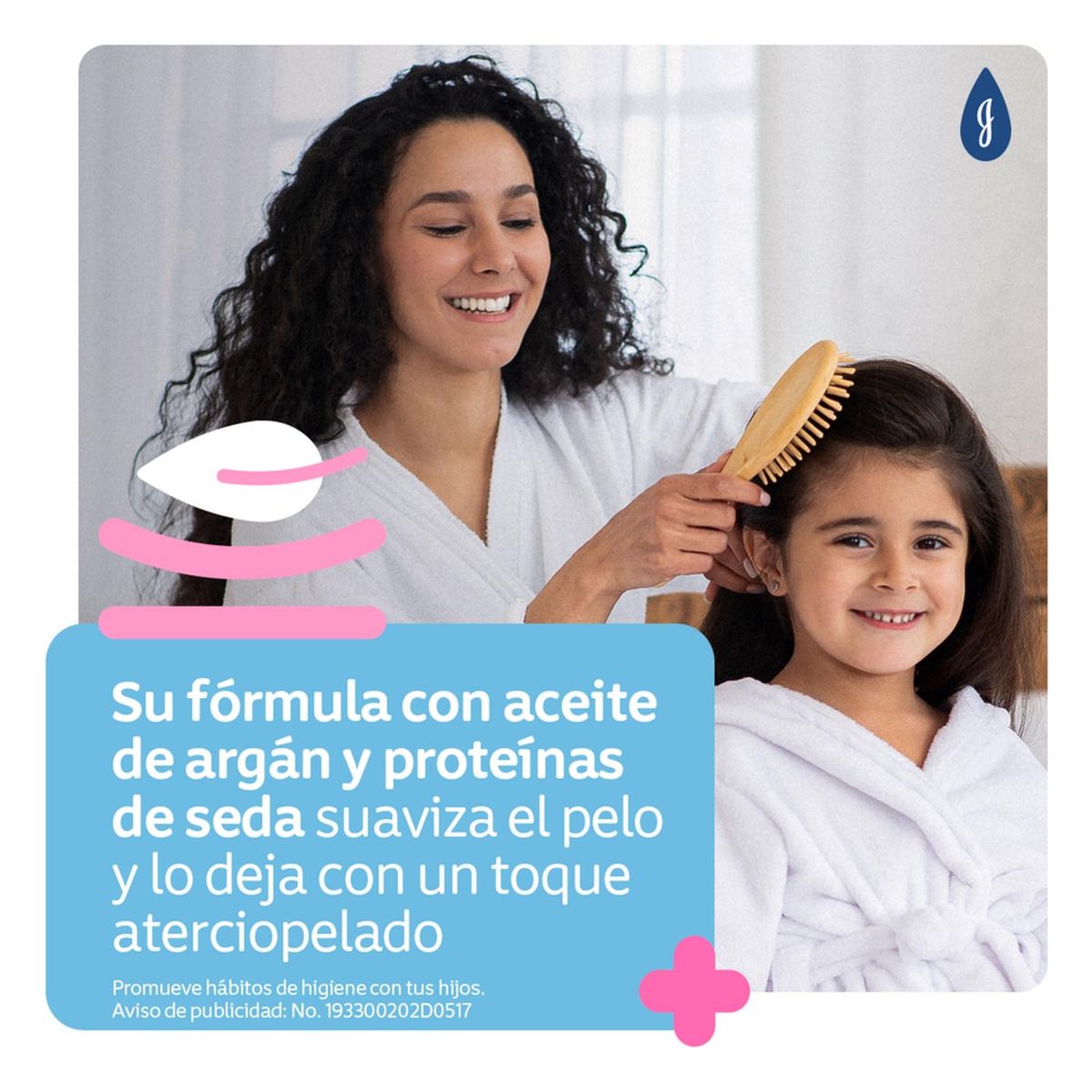 JOHNSON'S BABY - Shampoo Johnsons® Gotas de Brillo 750ML