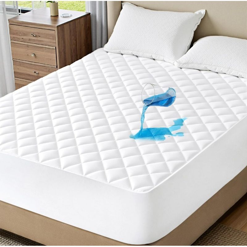 GENERICO - 1 Protector De Colchón Antifluido Impermeable Semidoble