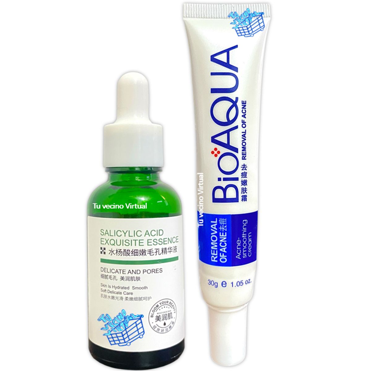 BIOAQUA - Serum salicílico Bioaqua + Crema Antiacne Bioaqua