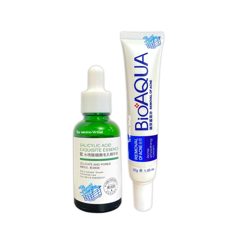 BIOAQUA - Serum salicílico Bioaqua + Crema Antiacne Bioaqua