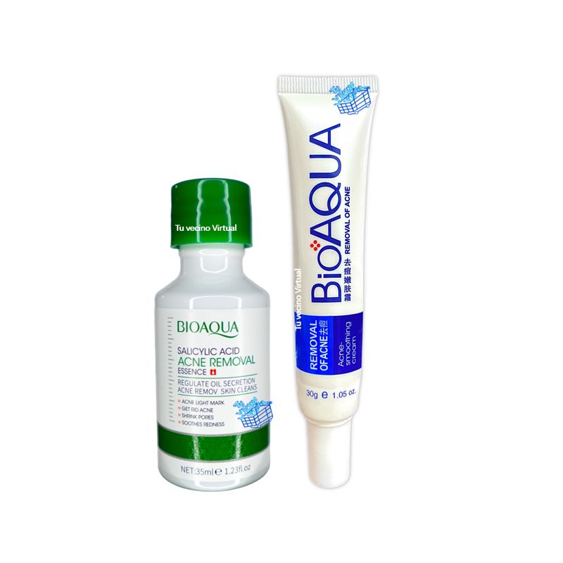 BIOAQUA - Serum salicílico de Bioaqua + crema anti acne Bioaqua
