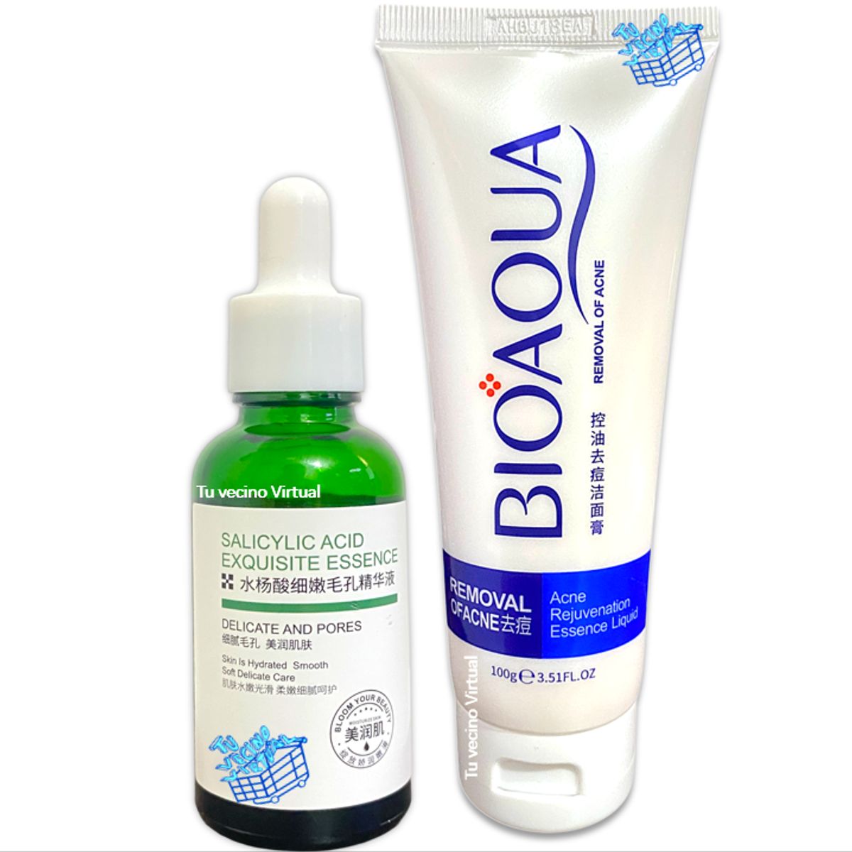 BIOAQUA - Serum de Acido Salicílico Bioaqua + Jabón Limpiador Antiacné Bioaqua