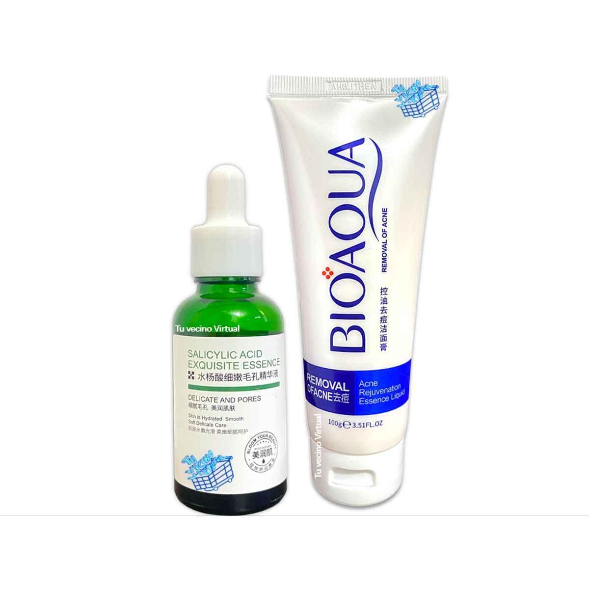 BIOAQUA - Serum de Acido Salicílico Bioaqua + Jabón Limpiador Antiacné Bioaqua